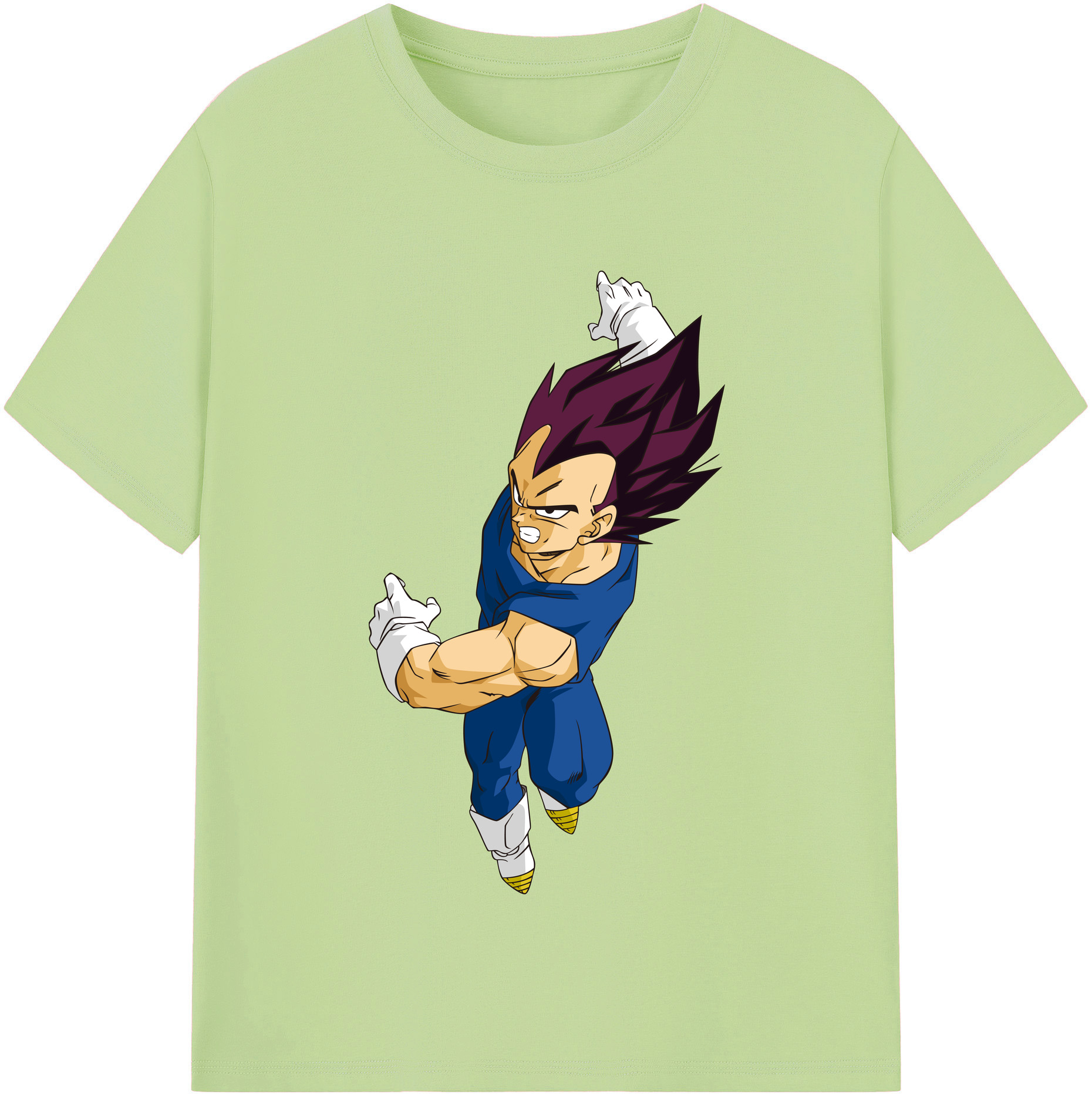 （画像用） ドラゴンボール ベジータ四世（Bejīta Yonsei）DRAGON BALL Vegeta IV 綿100％半袖Tシャツ（フロントプリント）